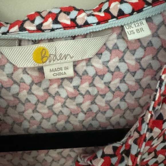 BODEN EASY JERSEY SHIRT DRESS FRENCH
NAVY POPLAR LEAF SIZE 8R - Picture 6 of 6